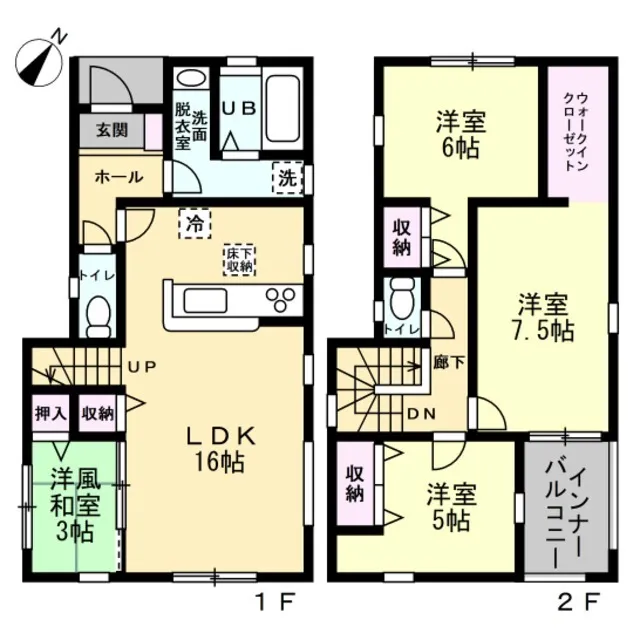 1号棟間取